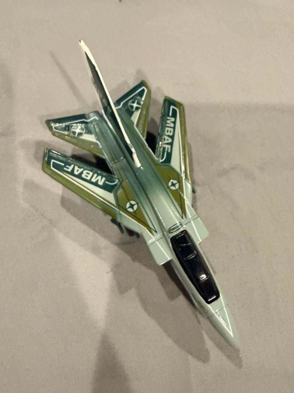 Matchbox Tornado SB-22 MBAF Die-Cast Metal Airplane Green